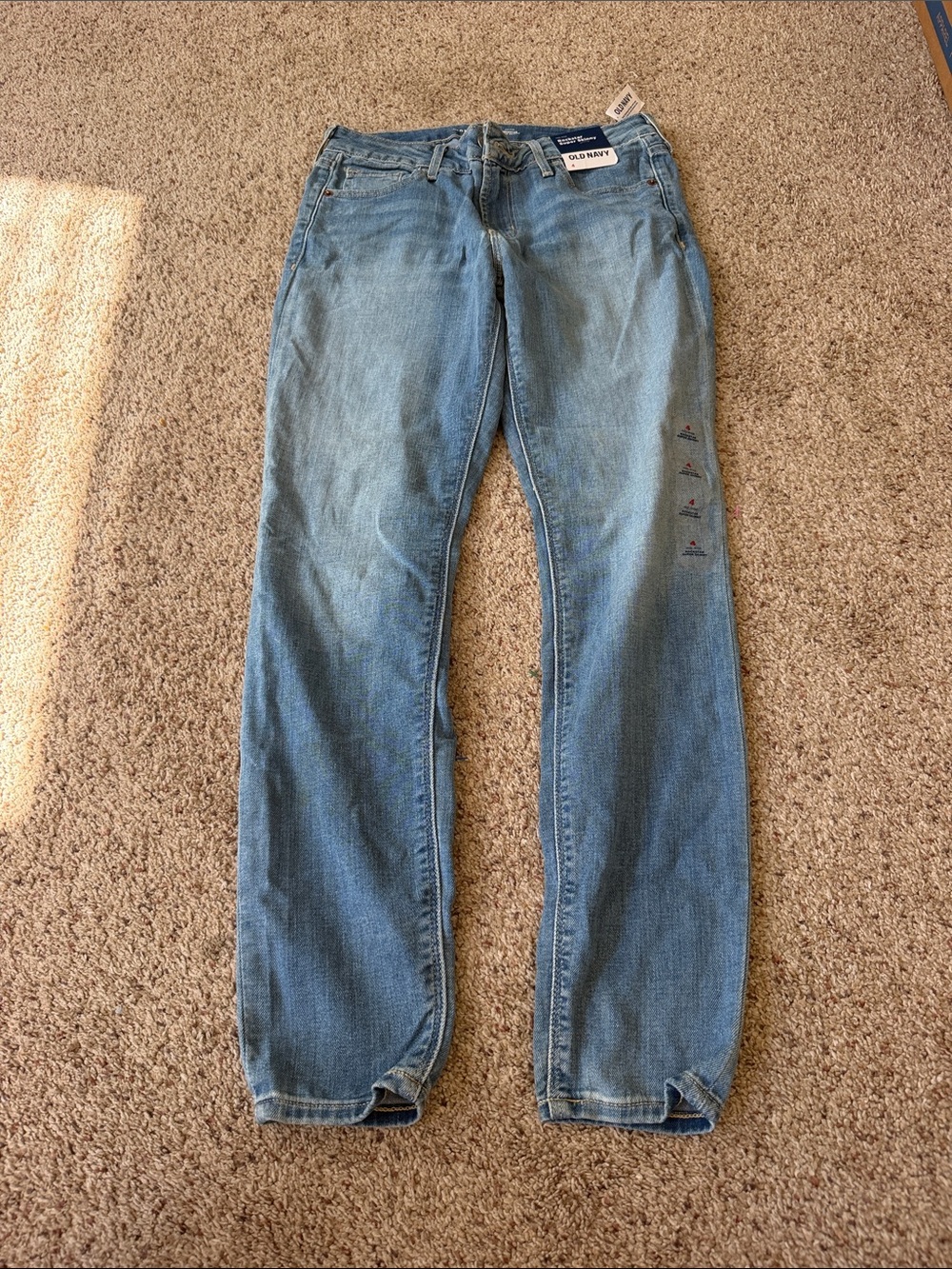 Old Navy Men's Medium Blue Relaxed Straight Jeans